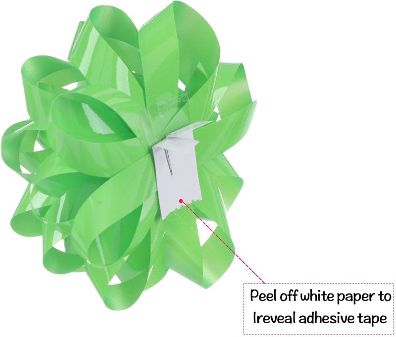 FORBINBO 25 Pcs Gift Bows Assortment - 3 Size Gift Bowsand 1 Crimped Curling Ribbons, Perfect for Christmas, Holiday，Birthdays, Weddings, Baby/Bridal Showers, Party (Green) - Image 4